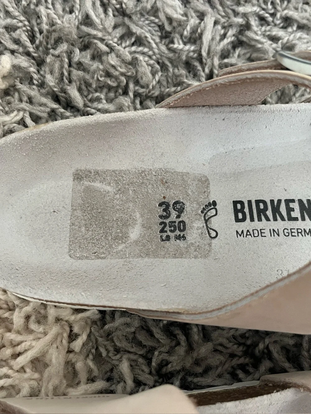 Birkenstock Beige Leather Strappy Sandals